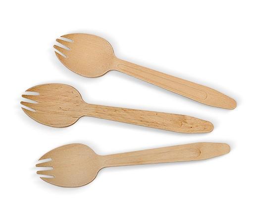 PAC TRADING Coated Wooden Spork 2000pc/ctn