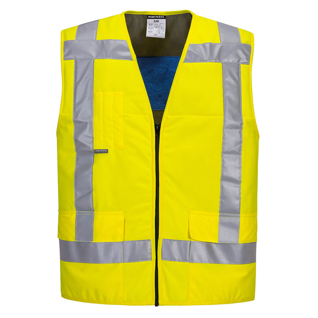 PORTWEST High Vis Cooling Vest Yellow S/M