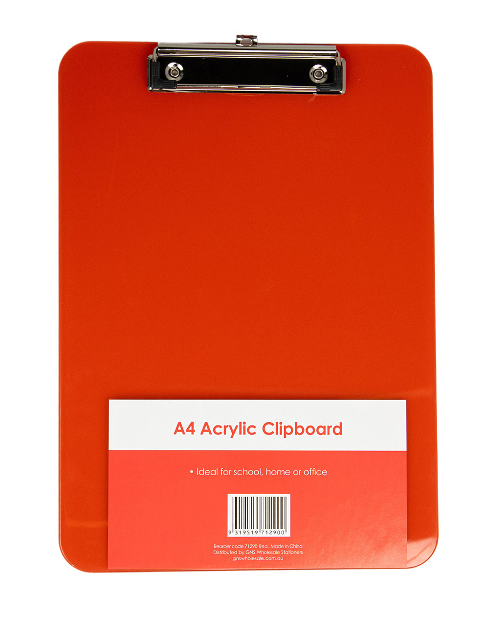 CLIPBOARD GNS BASIC A4 ACRYLIC RED