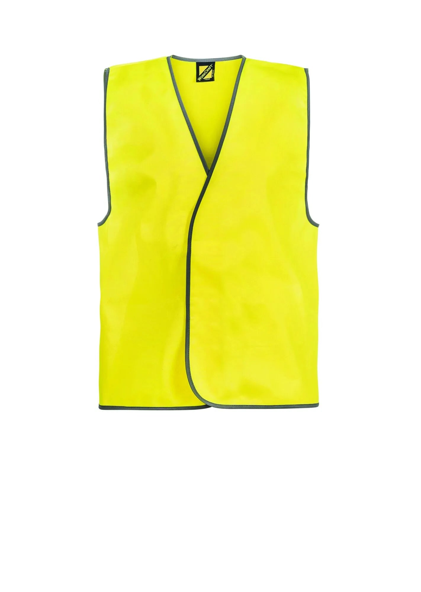 WORKCRAFT UNISEX HI VIS SAFETY VEST YELLOW SMALL