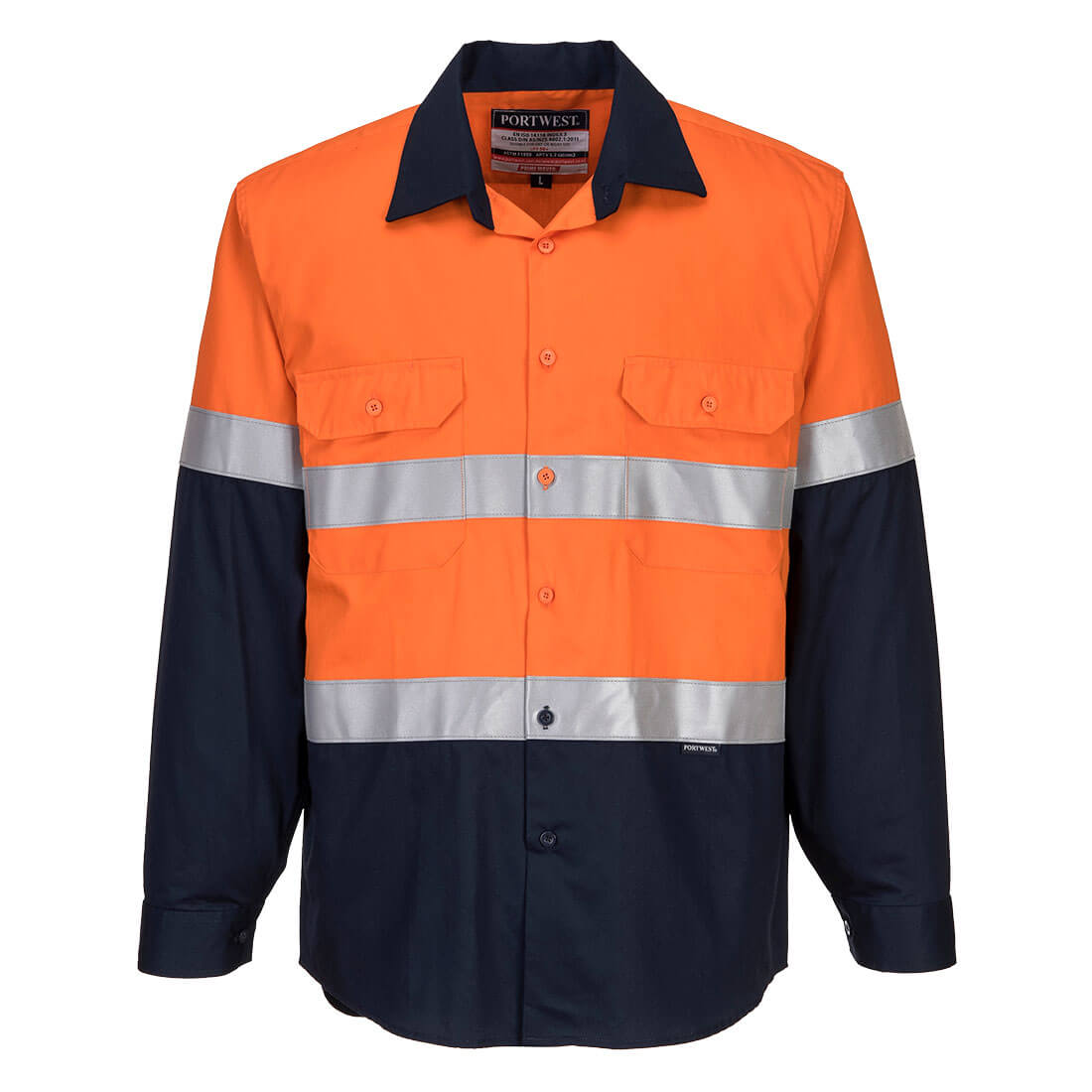 PORTWEST MF101 - Bizweld FR Class D/N Shirt
Orange/Navy XXL