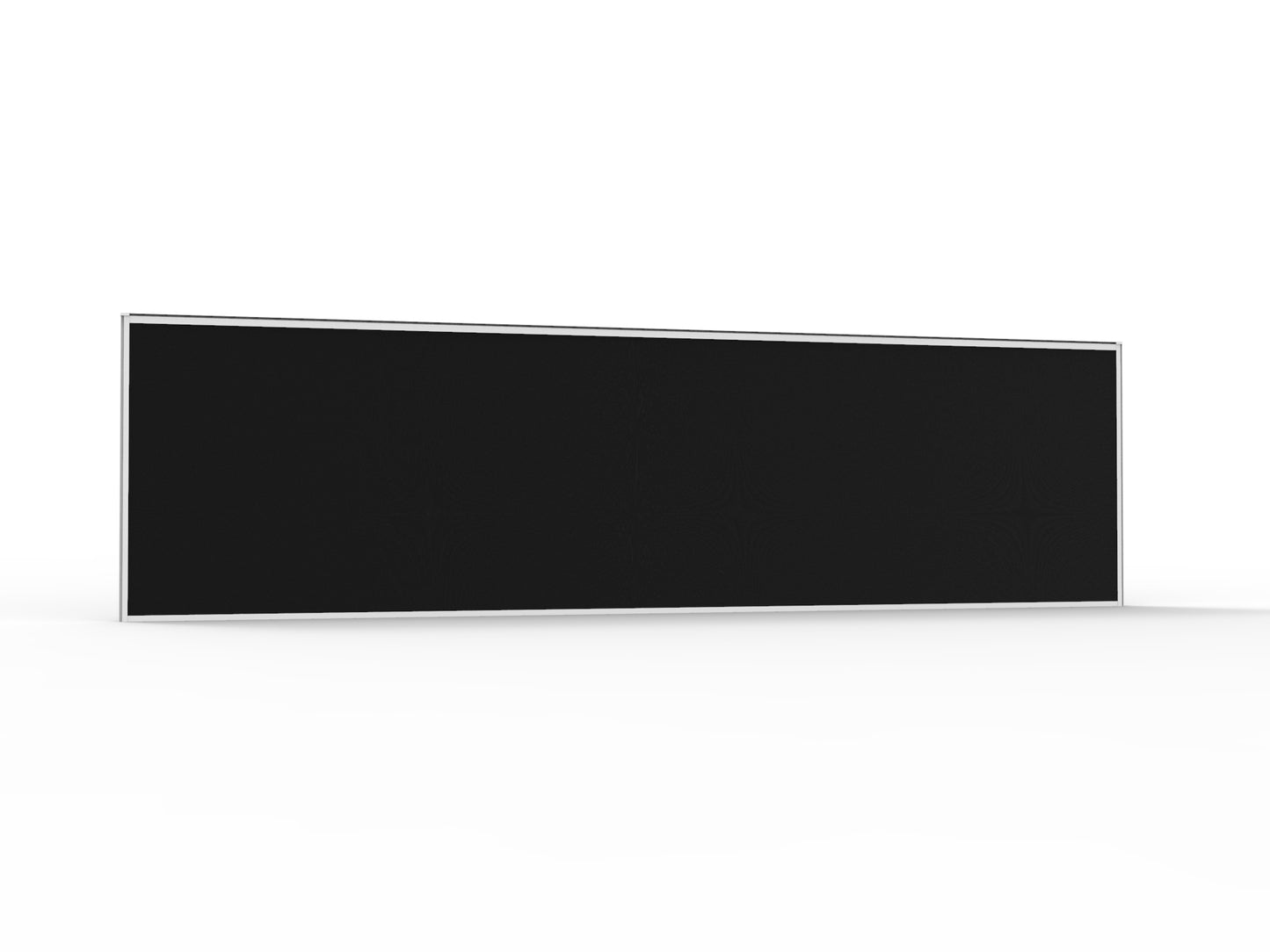 Shush30+ Desk Mounted Screen - 495mm H x 1800mm W x 30mm T
Pinable EVA Surface | Top Rail For Accessory Hanging | Adjustable levelling feet
** Does Not Include Clamps Or Brackets - Sold separately ** BLACK FABRIC/WHITE FRAME