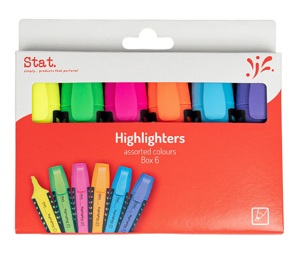 HIGHLIGHTER STAT ASST WLT6