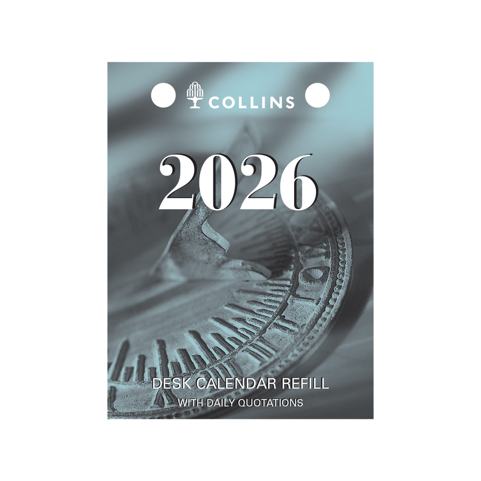 DESK CALENDAR REFILL COLLINS 2026 76X102MM DCRT TOP PUNCH