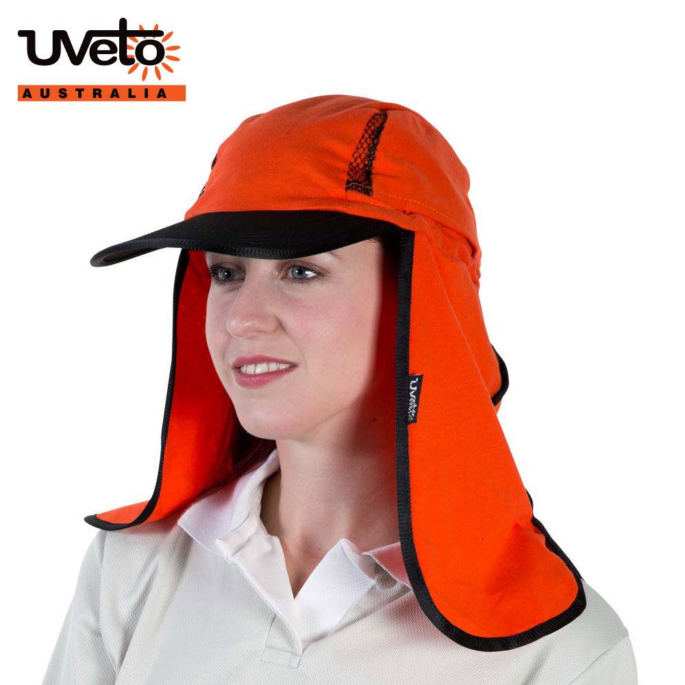 UVETO AUSTRALIA KALA HAT 100% COTTON ORANGE