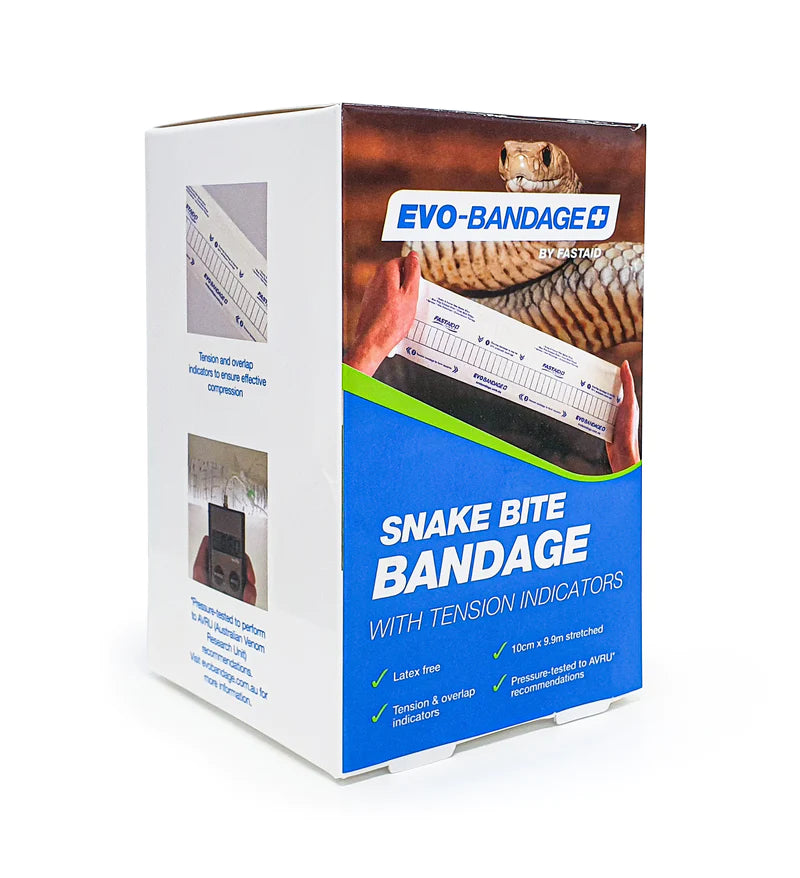 FastAid Evo-Bandage Premium Snake Bite Bandage, 10cm, Latex Free