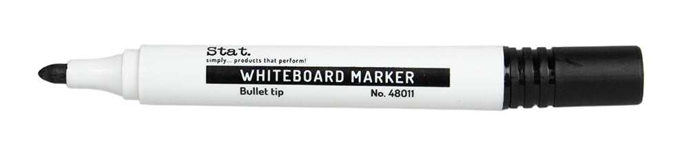 MARKER WHITEBOARD STAT 2.0MM BULLET NIB BLACK