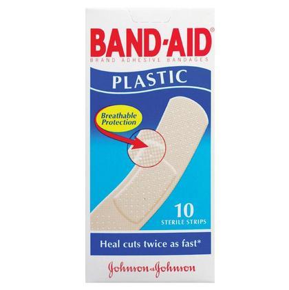 BAND-AID 10 PLAST/STRIP