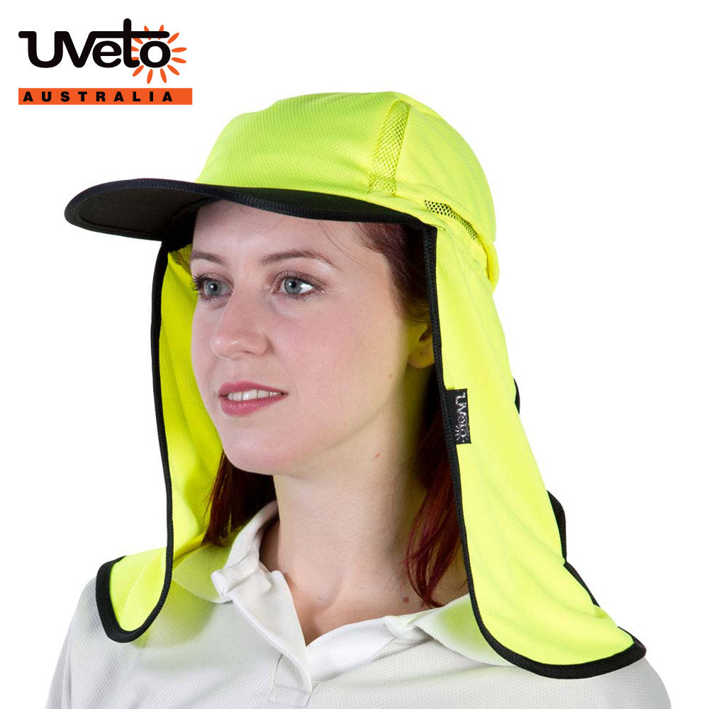 UVETO AUSTRALIA KALA HAT MICRO MESH HI VIS YELLOW