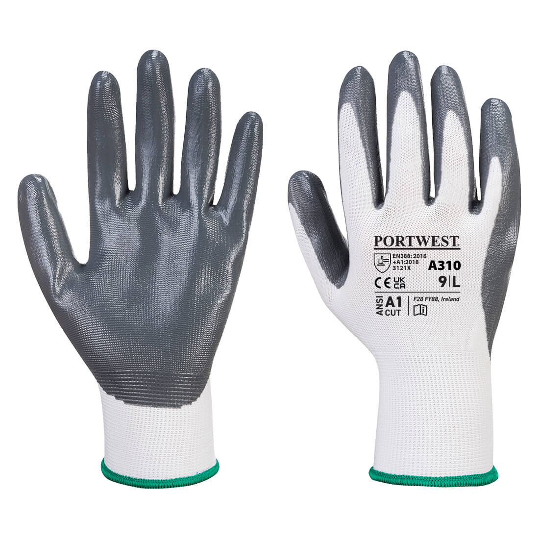 Portwest A310 -Flexo Grip Nitrile Glove-L