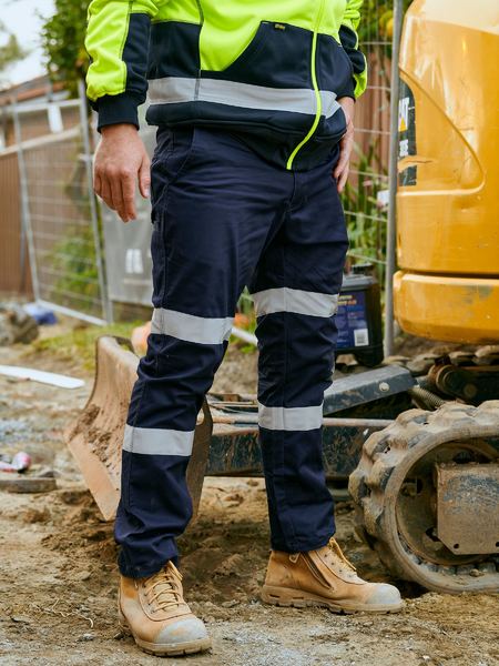 BISLEY Taped Stretch Cotton Drill Cargo Pants NAVY 72R