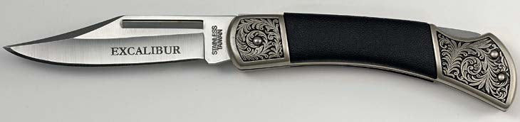 Excalibur Royal Black Prince pocket knife 105mm/4.25”