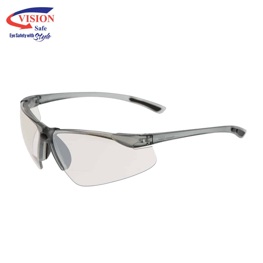 READER 101 WITH BIFOCAL- SILVER INDOOR/OUTDOOR MIRROR- x2.0 MAGNIFICATION
