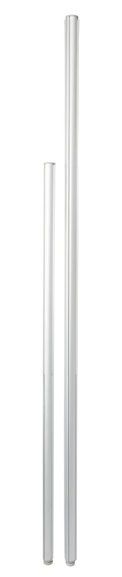 90 or 180 Deg. Joining Pole for Rapid Screen 1250mm H x 30mm Dia SILVER