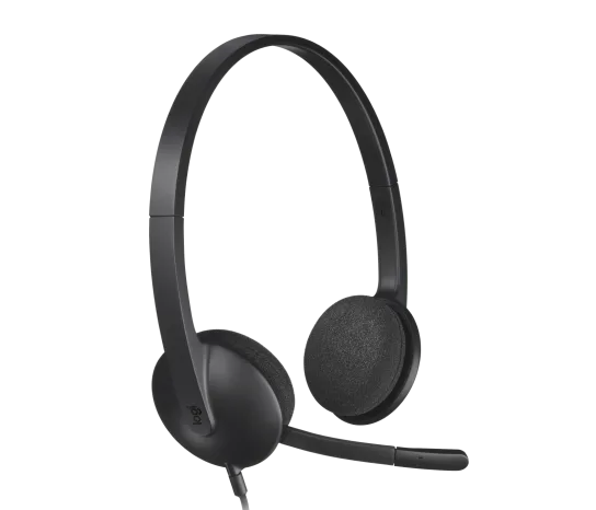Logitech H340 USB Computer Headset black