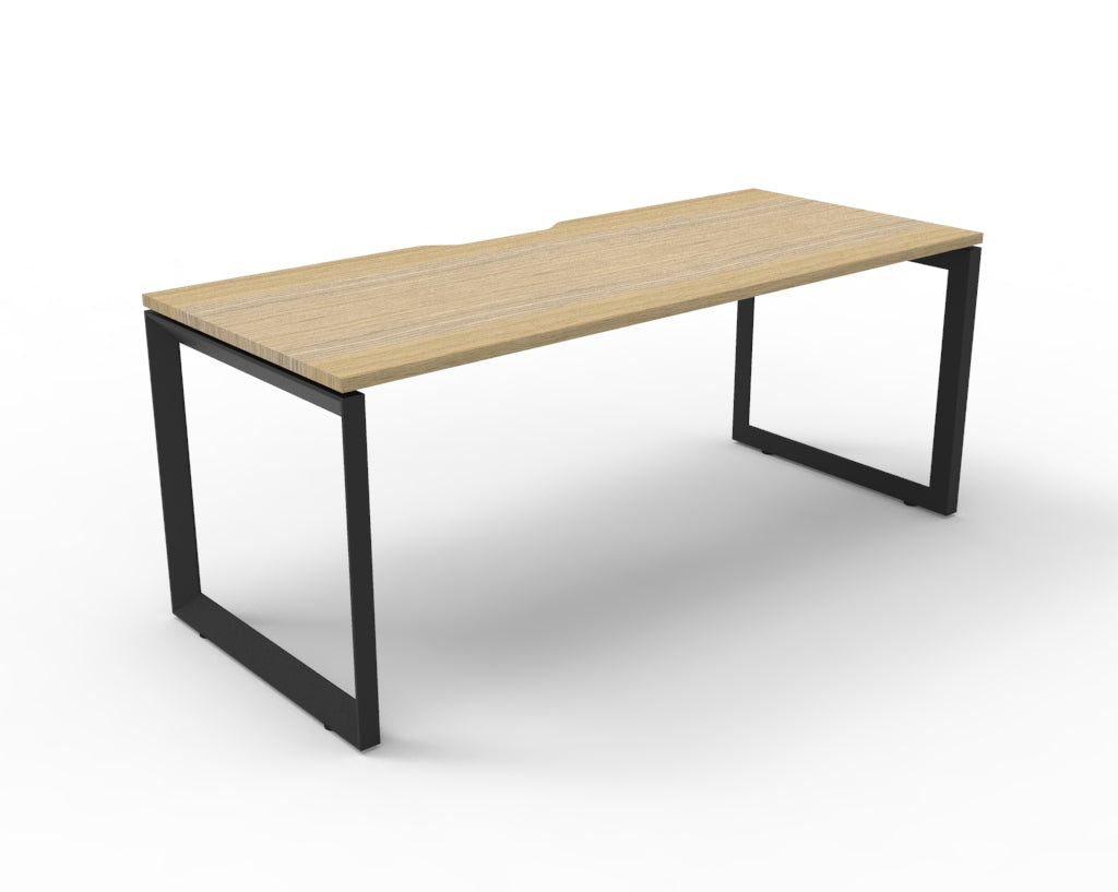 Deluxe Loop Leg Single Sided Workstation 1500 x 750 Deluxe Loop 1P - NO/BL