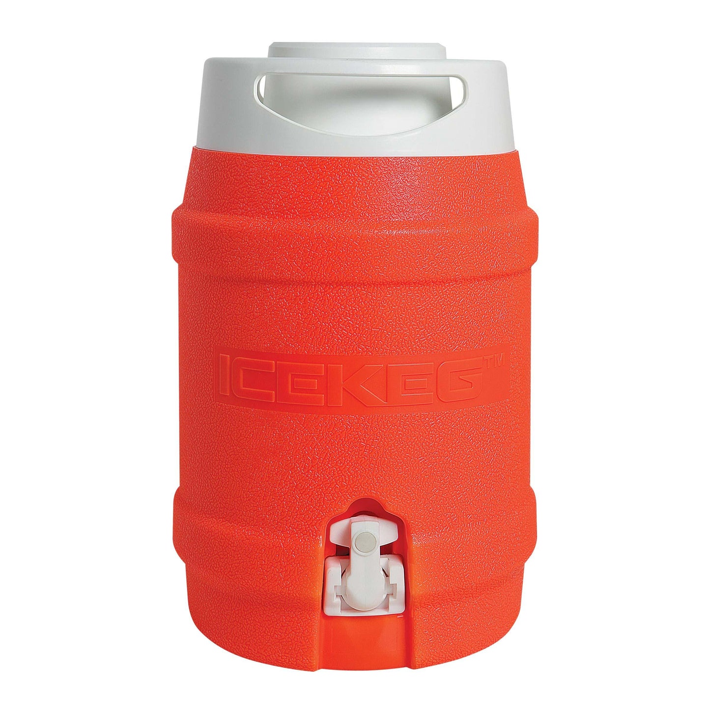 Force 360 ICEKEG 5L Orange 5 litre capacity, Retractable spigot, 400ml removable drink cup, Flip top drinking spout
