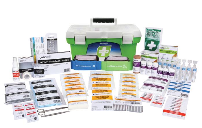 Fast Aid FIRST AID KIT, R2, CONSTRUCTA MAX KIT, 1 TRAY PLASTIC PORTABLE