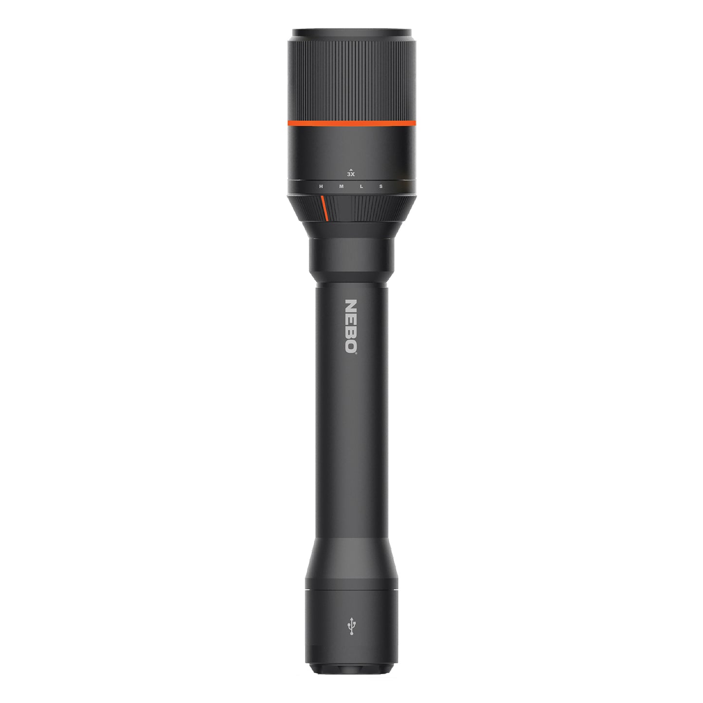 NEBO DAVINCI™ 5000 RECHAREGABLE TORCH Grey 5000 Lumen Aluminium