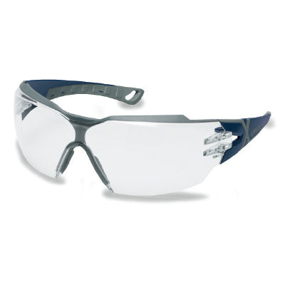 9198-300 UVEX PHEOSCX2 BLUE/GREY, CLEAR SV SAPPHIRE (HC3000) LENS SAFETY GLASSES