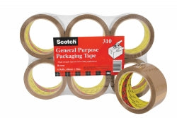 SCOTCH TAPE PACKAGING 310 48MMX50M BROWN PK 6