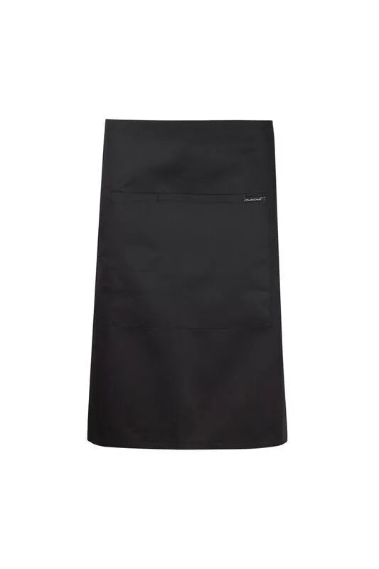 CHEFSCRAFT HALF APRON WITH POCKET BLACK