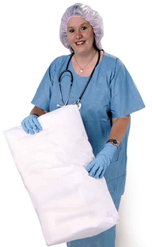 Pro-Val Polypropylene Single Use Pillow Case carton 100 white