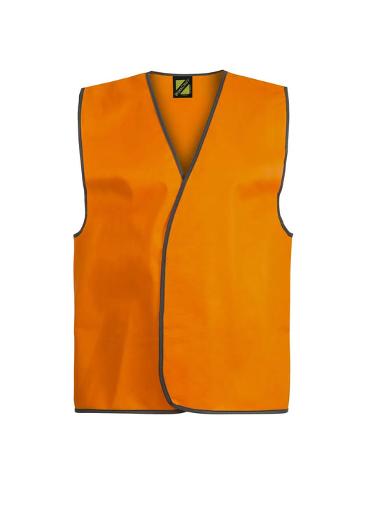 WORKCRAFT UNISEX HI VIS SAFETY VEST ORANGE 6XL