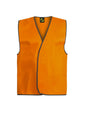 WORKCRAFT UNISEX HI VIS SAFETY VEST ORANGE MEDIUM