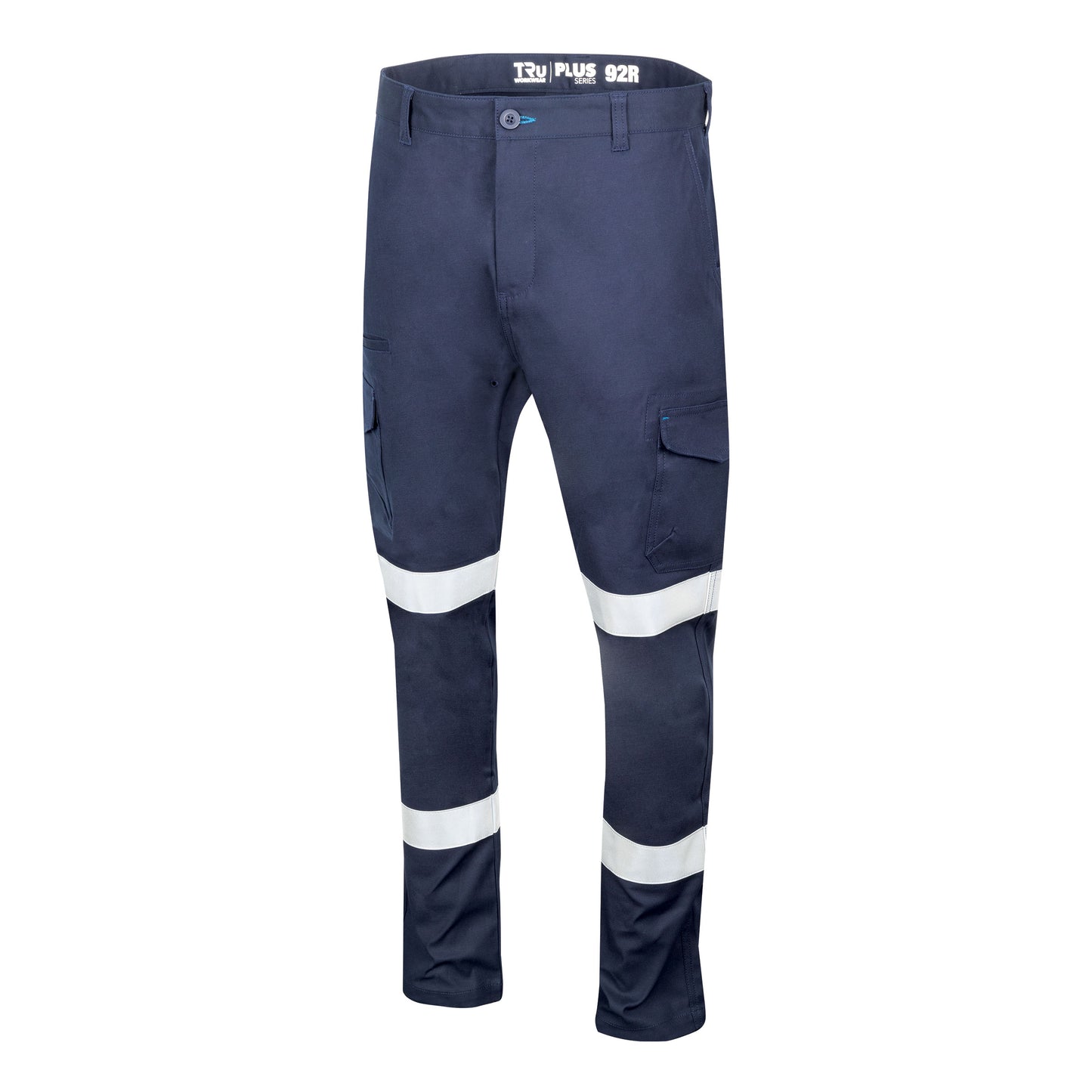 Tru Workwear Midweight Cotton Stretch Cargo Trousers with Biomotion Reflective Tape 87S