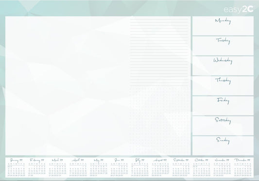 ESE-2C DESK PAD  600X420MM WTV WITH CALENDAR
