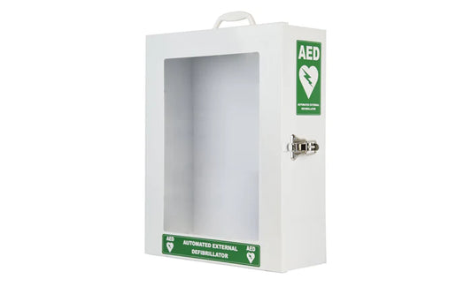 Fast Aid AED Wall Cabinet with ARC approved signage