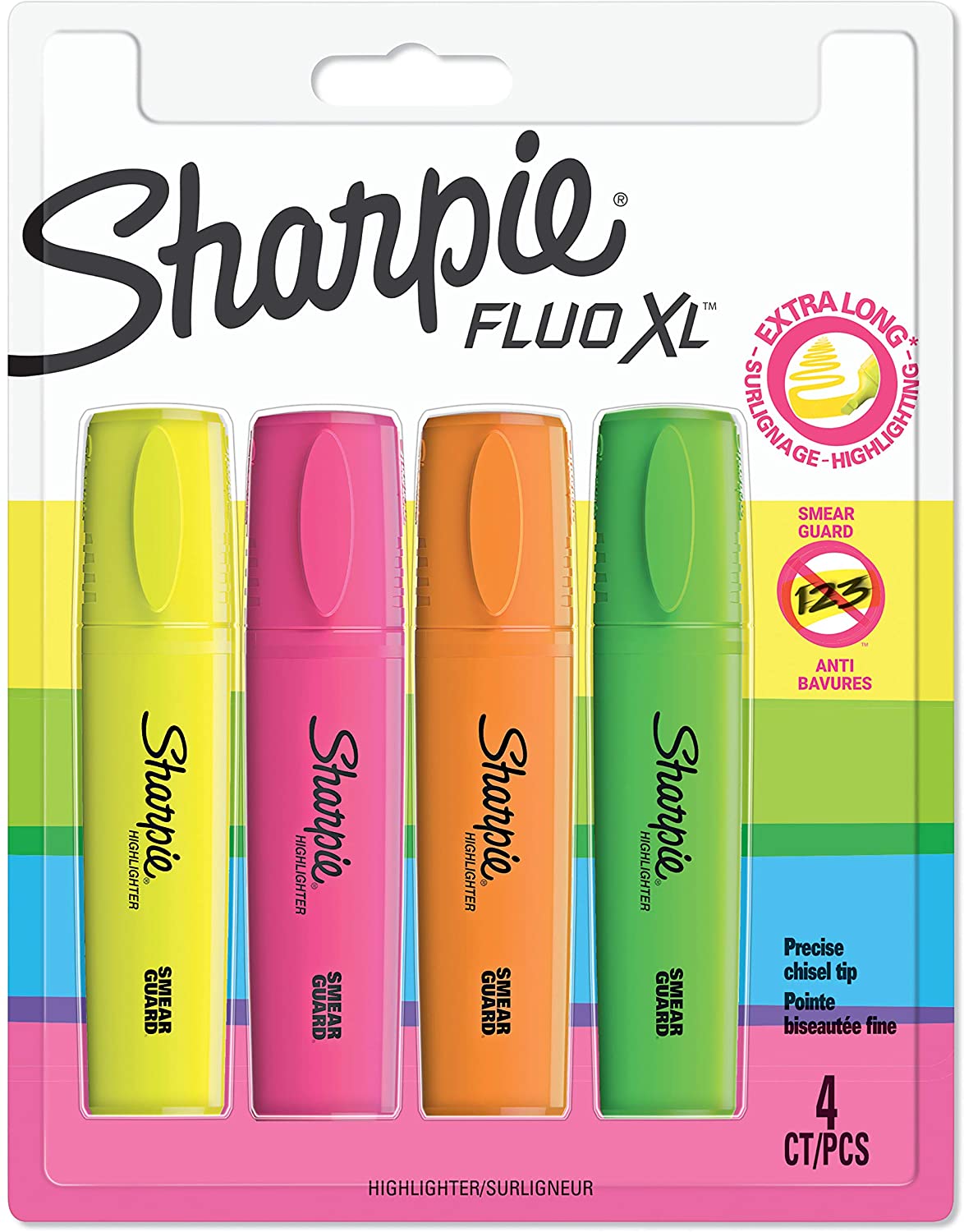 Sharpie FluXL Hiliter Pk4