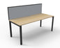 Deluxe Profile Leg Single Workstation with Screen 1500 x 750 Deluxe Prof 1P - NO/BL