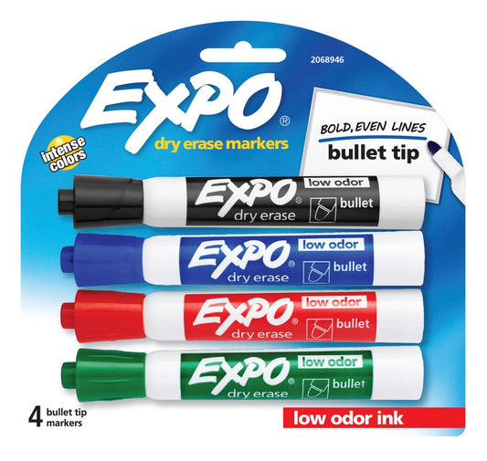 Expo W/B Mrkr Blt Asst Pk4