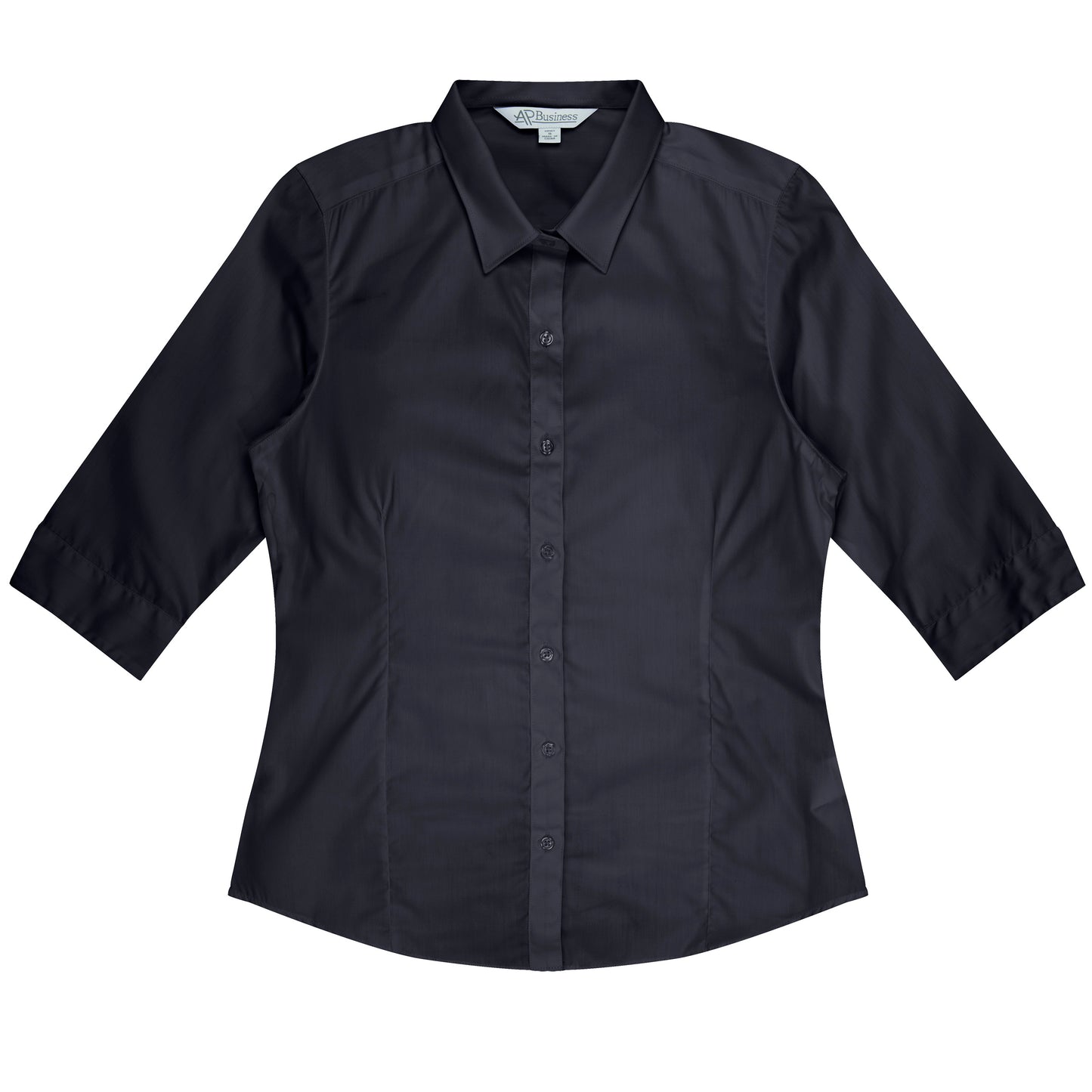 KINGSWOOD LADY SHIRT 3/4 SLEEVE BLACK SIZE 6