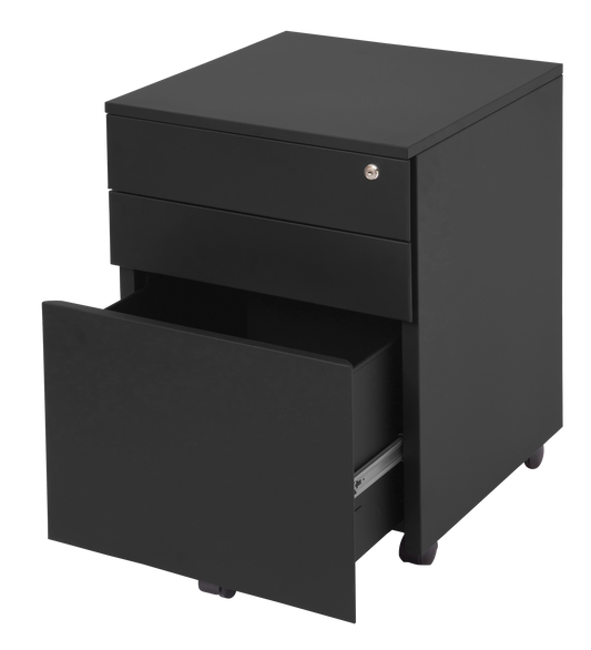 GO Mobile Pedestal 460W Metal Mobile Pedestal - Black