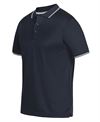 JB's PDM JACQUARD CONTRAST POLO NAVY/WHITE - 4XL