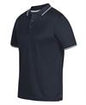 JB's PDM JACQUARD CONTRAST POLO NAVY/WHITE - 4XL