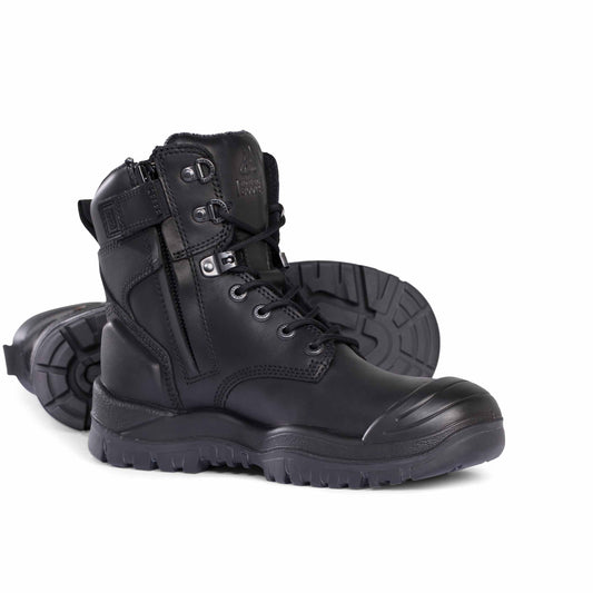 Mongrel Black 561
HIGH LEG ZIPSIDER BOOT W/ SCUFF CAP SIZE 9.5