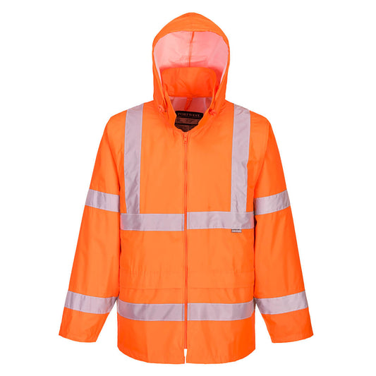 PORTWEST Hi-Vis Rain Jacket Orange large