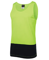 JB's HI VIS TRADITIONAL SINGLET LIME/NAVY LARGE