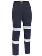 Bisley WOMAN'S TAPED STRETCH COTTON DRILL CARGO PANTS Navy Size 10