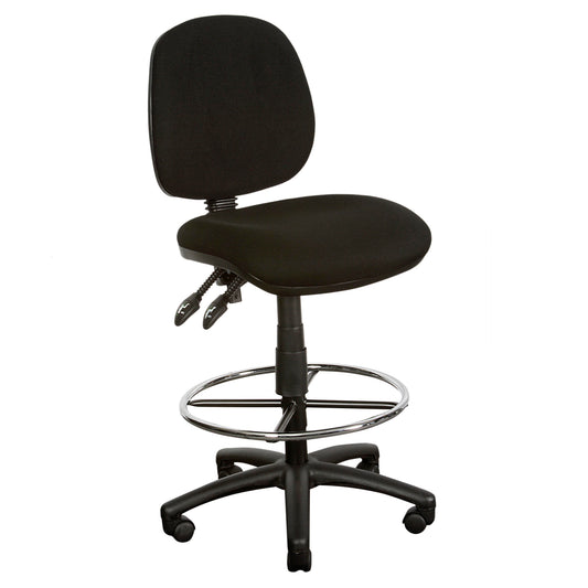 YS Design Task Drafting Chair, Black
