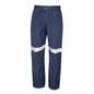 Tru Workwear Mid Weight Cotton Canvas Cargo Trouser, with 3M Reflective Tape, NAVY 82R