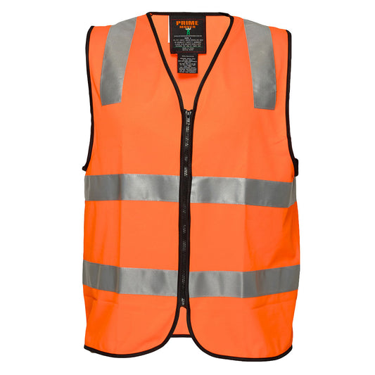 Portwest MZ102 - Hi-Vis Zip Vest D/N Orange small