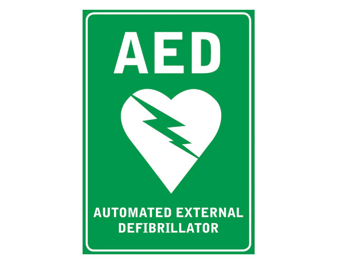 Fast Aid AED Wall Sign 225mm x 300mm Poly