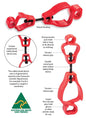 SSA Croc Grip (glove clip) is a strong multi-purpose clip that gives you an extra hand when you need it