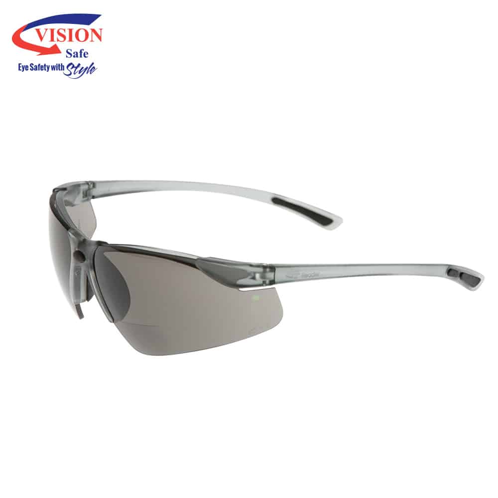 READER 101 WITH BIFOCAL- GREY SMOKE HARD COAT-x2.0 MAGNIFICATION