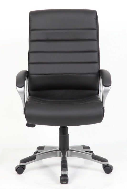 YS333 CAPRI High Back, Adjustable Seat Height, Padded Fixed Arms, Tension Adjustment, PU, Free Float or Lock Mechanism